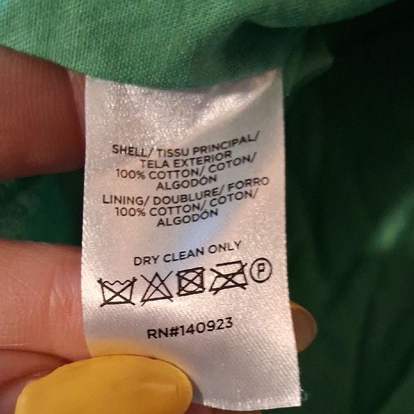 LOFT Green and White Lace Summer Vacation Midi Dress 8p - Picture 3 of 6